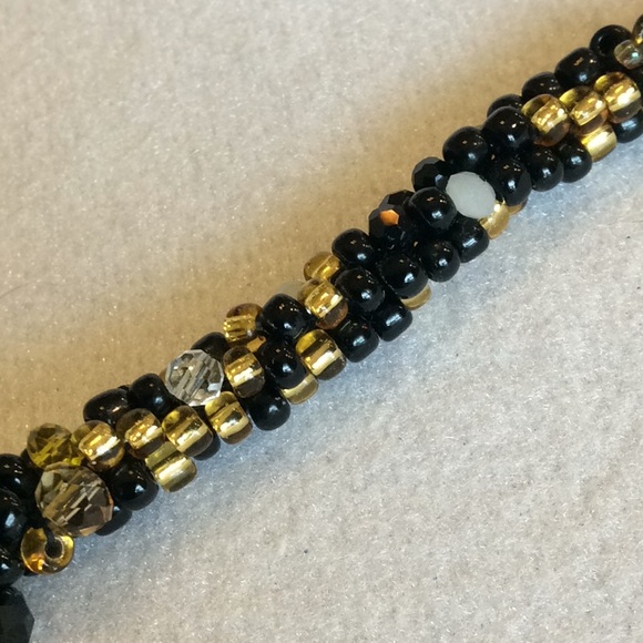 FINAL SALE PRICE CL Designs Ultra Embellished Blk/Gld Necklace - Picture 6 of 7